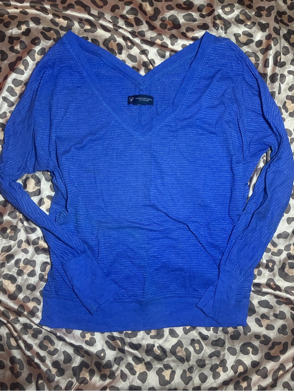 ⭒ the cutest american eagle v neck long sleeve